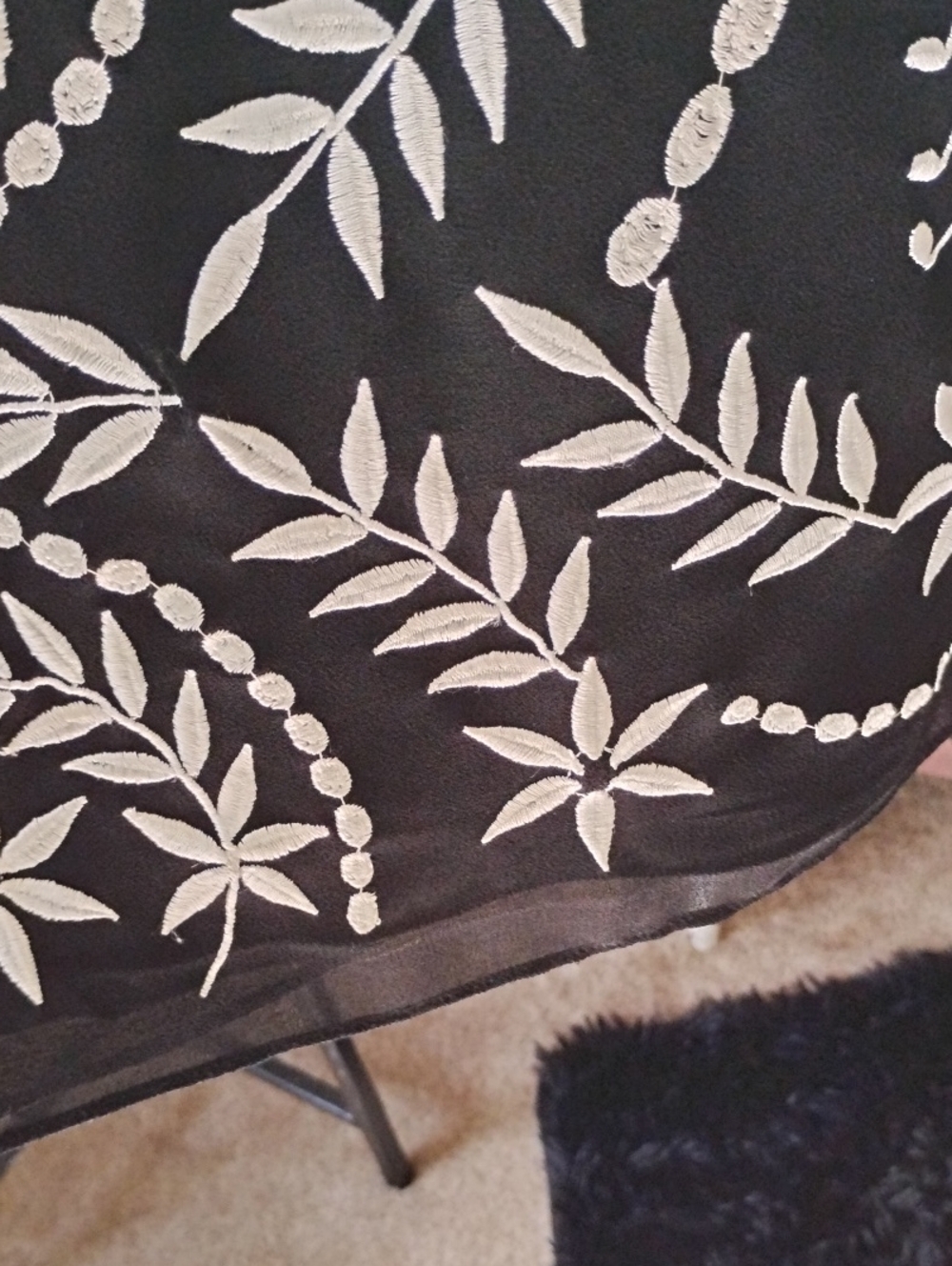 Luxury Brand: Needle & Thread Intricate Embroidered Mini Skirt - Picture 5 of 11